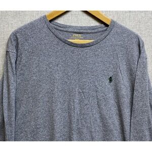 Polo Ralph Lauren Long Sleeve T-Shirt Men's Medium Gray Small Pony